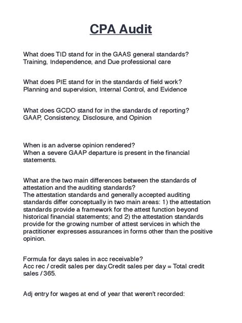 cpa audit report examples Kindle Editon