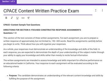 cpace written exam samples Kindle Editon