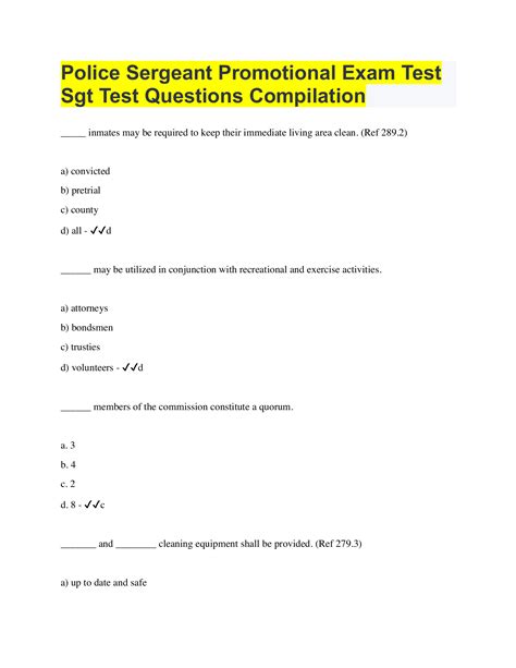 cps police sergeant exam sample questions Kindle Editon