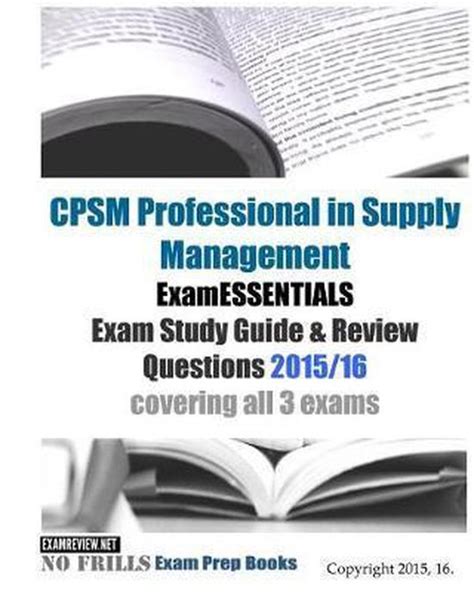 cpsm study guide exam 3 leadership in supply management Kindle Editon
