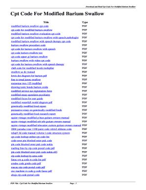 cpt code for modified barium swallow with speech pathologist PDF