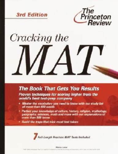 cracking the mat 3rd edition graduate school test preparation PDF