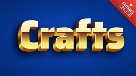crafts and effects english