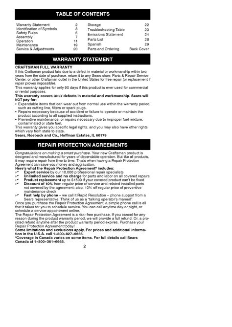 craftsman 33cc weedwacker manual Reader