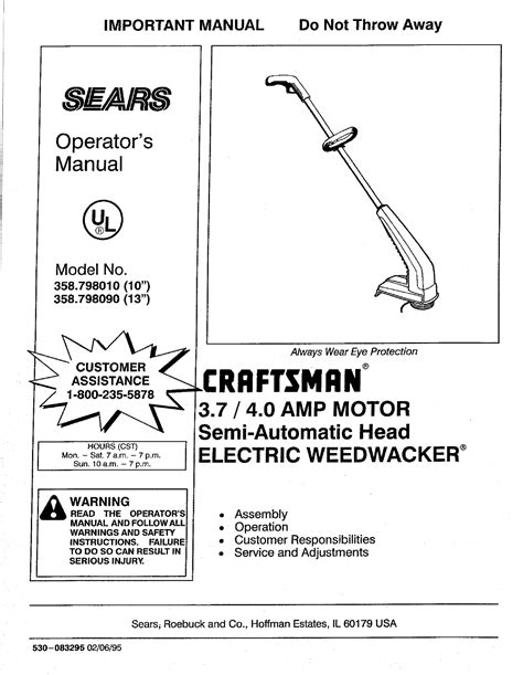 craftsman instruction manuals Kindle Editon