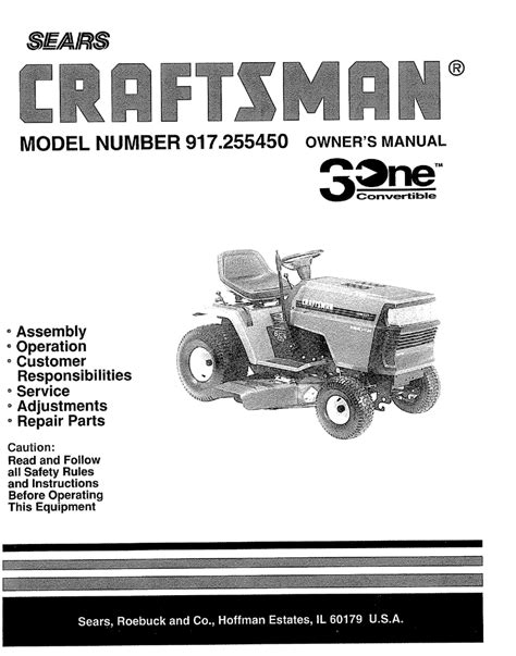 craftsman lt 3000 manual Epub