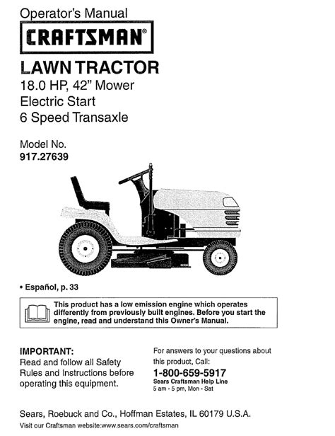 craftsman lt1000 user manual Epub