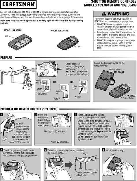 craftsman remote garage door opener manual edu Epub