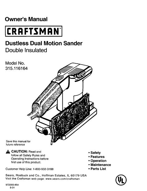craftsman sander user manual Epub