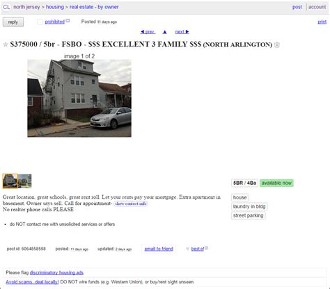 craigslist new jersey cars