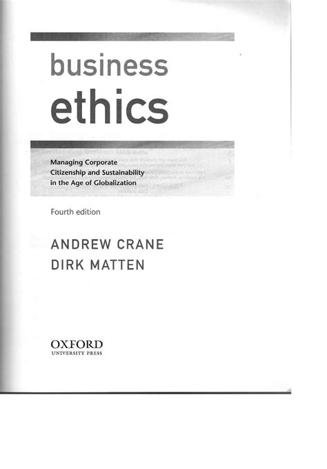 crane-and-matten-business-ethics Ebook Epub