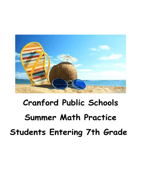 cranford public schools summer math practice Kindle Editon