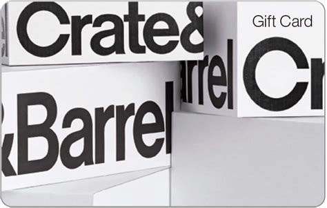 crate and barrel card