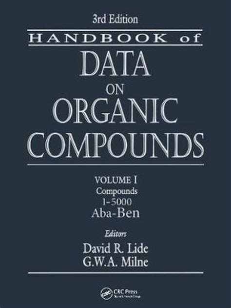 crc handbook of data on organic compounds PDF