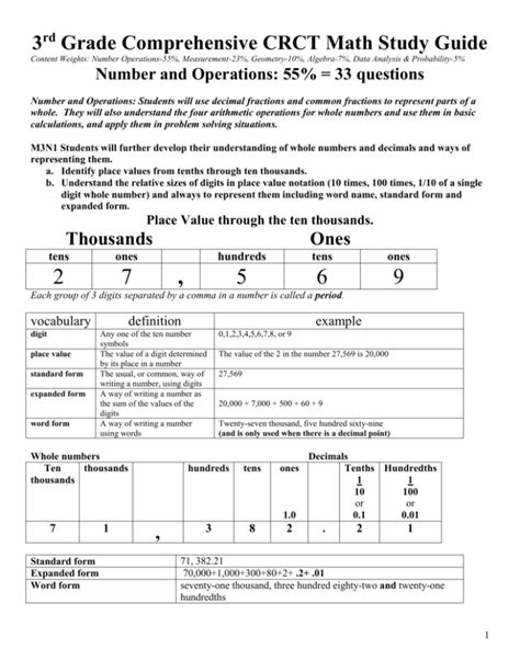 crct study guide grade 3 Kindle Editon