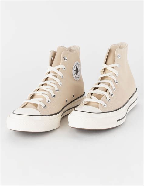 cream colored converse