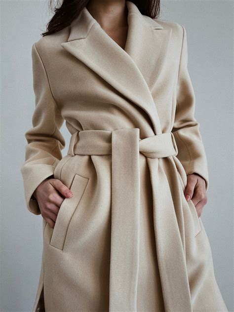 cream wool coat