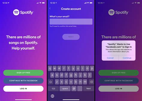 create a spotify account