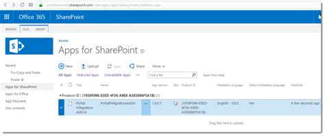 Create Add Ins Catalog On Sharepoint