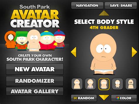 create avatar south park