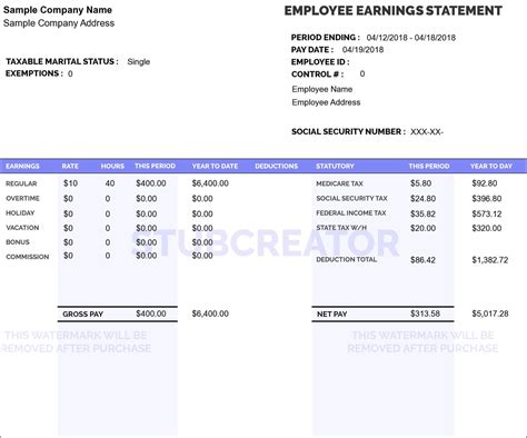 Create Check Stubs Template