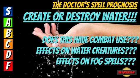 create or destroy water