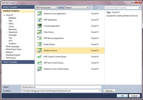 create windows service visual studio 2010 Kindle Editon