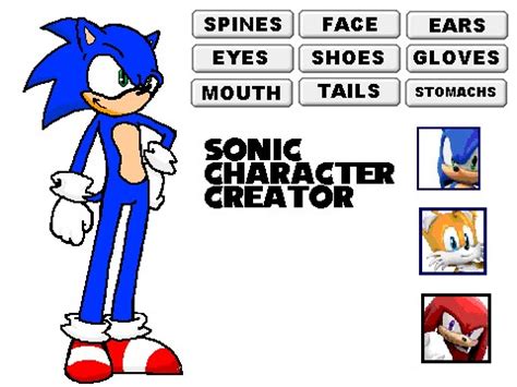 create your own sonic character