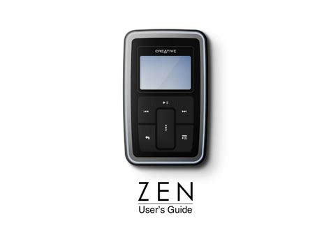 creative zen user manual download Doc