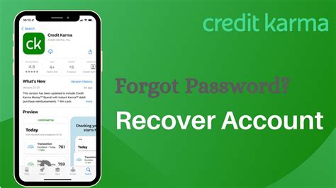 credit karma forgot password Epub