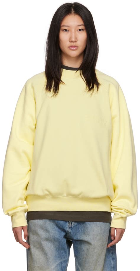 crewneck sweatshirt yellow