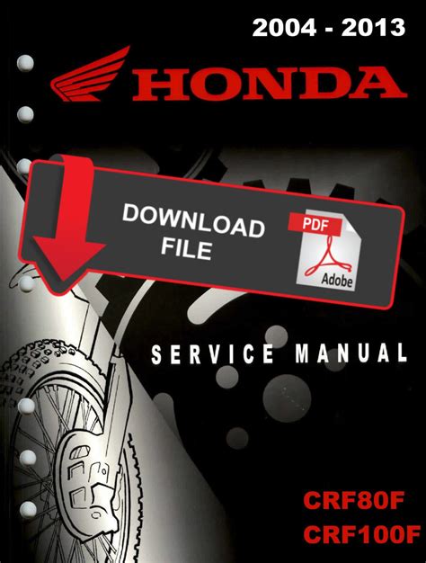 crf100f service manual pdf download free Kindle Editon