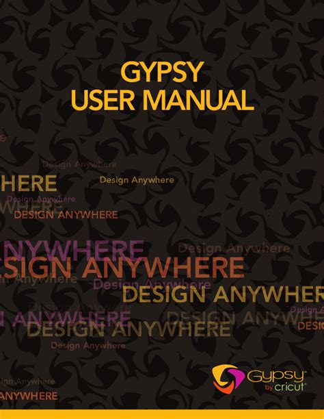 cricut gypsy user guide PDF