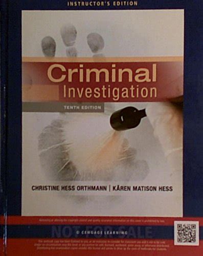criminal investigation 10th edition hess Kindle Editon
