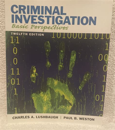 criminal investigation basic perspectives 12th edition Reader