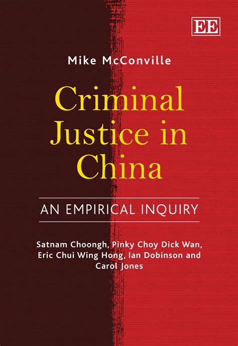 criminal justice in china an empirical enquiry Reader