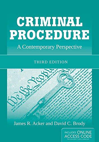 criminal procedure a contemporary perspective PDF