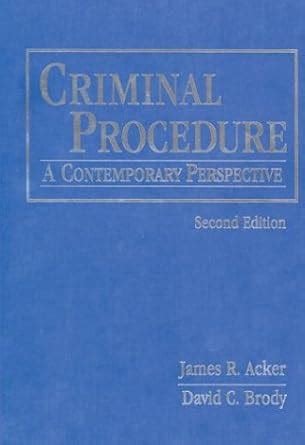 criminal procedure a contemporary perspective PDF