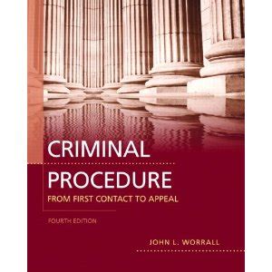 criminal procedure from first contact to appeal 4th edition Epub