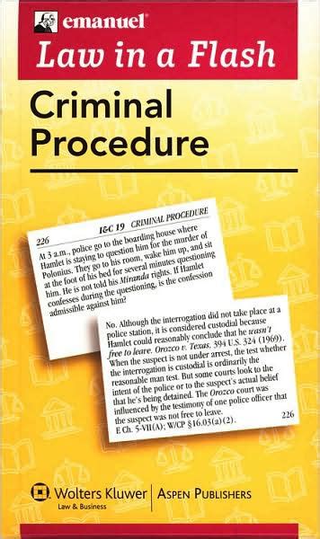 criminal procedure law in a flash 2010 Epub