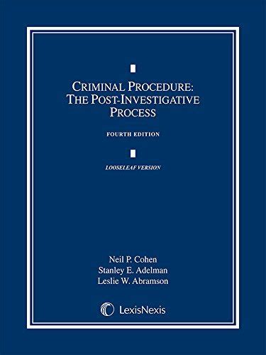 criminal procedure post investigative process materials Ebook Reader
