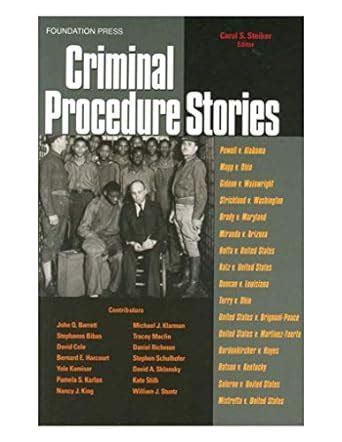 criminal procedure stories an in depth look at leading criminal procedure cases law stories Kindle Editon