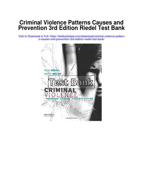 criminal violence patterns causes and prevention 3rd edition Kindle Editon