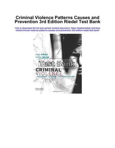 criminal violence patterns causes and prevention 3rd edition Kindle Editon