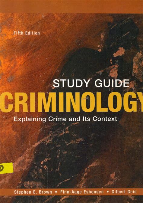 criminology explaining crime and its context Epub