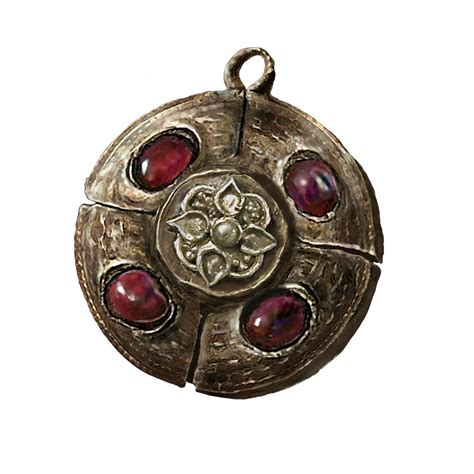 crimson amber medallion