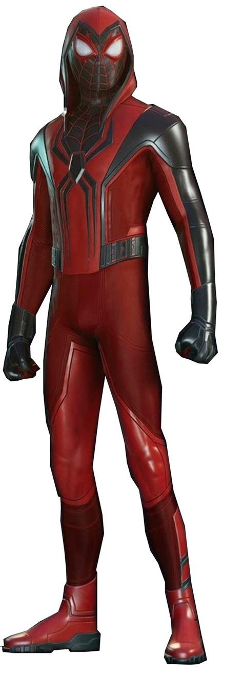 crimson cowl suit