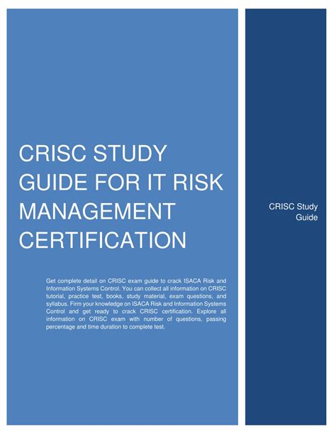 crisc certification study guide by willi Reader