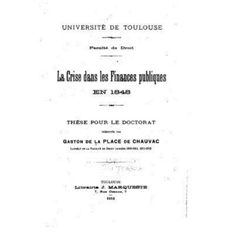 crise dans finances publiques 1848 ebook Doc