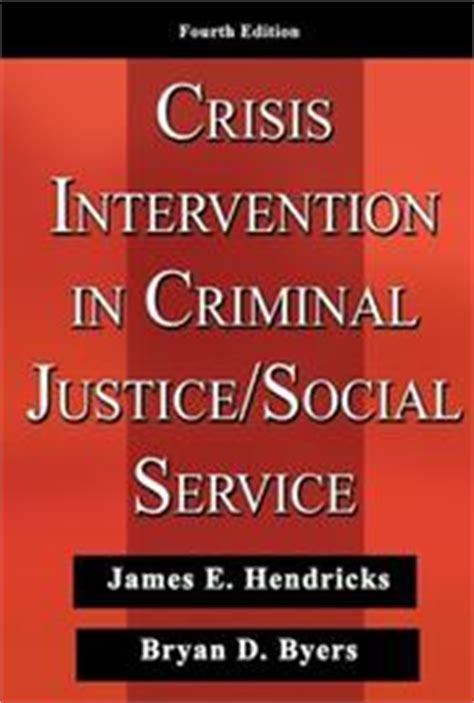 crisis intervention in criminal justice social service Ebook Doc